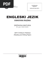 Engleski B Rjesenja Drugi Rok Mature 2023