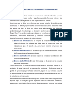 El Rol Del Docente en Los Ambientes de Aprendizaje