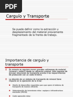 Carguío y Transporte Trabajo