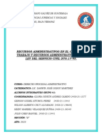 Recursos Administrativos en El Codigo de Trabajo y Ley Del Servicio Civil Derecho Procesal Grupo 1 Seccion B