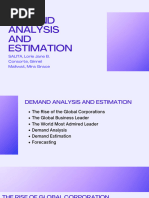 2 - Demand Analysis and Estimation