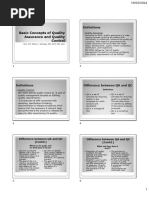 Ho - Basic Concepts of Qa & QC