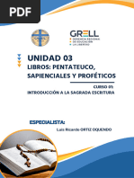 UNIDAD 03 Libros Pentateuco - Sapienciales y Prof-Ticos