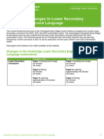 Assessment Changes To Lower Secondary English As A Second Language Checkpoint - tcm143-593981