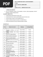 Lesson Plan For CS3361