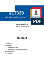 JLT330 Week 5 Practical Engage PART 1