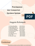 Kelompok 6 - Prosedur Penyimpanan Dan Transportasi Spesimen - D4 Reg 1