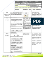 Physical Chemistry Reviewer - Laws of Thermodynamics
