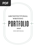 Architectural Portfolio