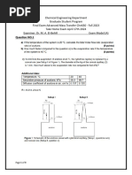 Che630 Advanced Mass Take Home Exam Model A