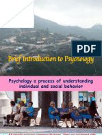 Brief Introduction To Psychology