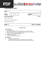 O Level Paper 1 Chapter 1 Start To Binary Addition