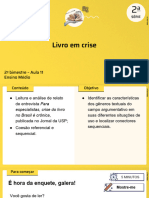 Livro em Crise: 2 Bimestre - Aula 11 Ensino Médio