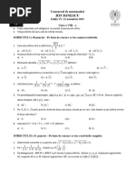 2016 - Matematica - Concursul 'Ion Ionescu' (Valea Calugareasca) - Clasa A VIII-a - Subiecte+Barem