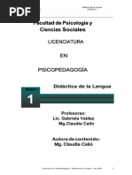 2024 UNIDAD 1 Didáctica de La Lengua