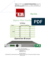 TEM Transmitter 10 Watt Manual TM050E - 10 - 1U