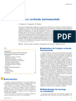 Analyse Occlusale Instrumentale