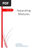 AQA Chemistry Separating Mixtures