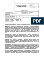 Reglamento de Higiene y Seguridad Industrial