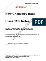 Class 11 Chemistry New Book Notes