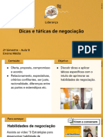 Dicas e Táticas de Negociação: Liderança