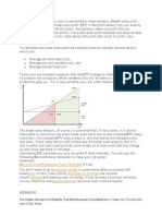 Microsoft Excel Breakeven Point Template Business School Even Activities For Children Earning Online Learning