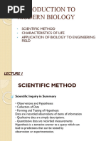 Introduction To Modern Biology