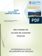 Clase 13 - Mecanismos de Acción de Agentes Tóxicos