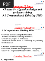 Chapter 9 Algorithm Design and Problem Solving