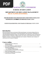 9711 Ema 412 Planning and Economics of Education