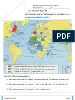 Ici Et Ailleurs 4 - Leçon 3-6 Exercice 1: Regardez, Écoutez Et Montrez Sur La Carte. Puis Jouez Avec Vos Camarades