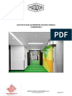 Data Sheet - Clipin Plain Alu Tiles 600x1200 (Corridors)