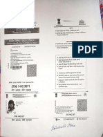 Self Attested Aadhar Card