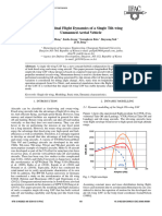 Longitudinal Flight Dynamics of A Single Tilt-Wing UAV