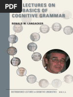 Ten Lectures On The Basics of Cognitive Grammar 9004347445 9789004347441 Compress