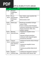 Jadwal Harian Paud Akbar. Ok