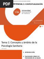 TEMA 1 - Fundamentos Científicos y Profesionales de La Psicología Sanitaria - VIU