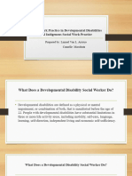 Developmental Disabilities and Indigenous Social Work