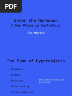 Enter The Nonhuman: A New Phase in Aesthetics