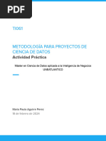 Metodología para Proyectos de Ciencia de Datos Actividad Practica