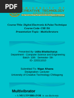 Multivibrator - Astable, Monostable, Bristable