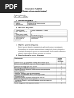 Analisis de Puesto Auxiliar Administrativo Contable