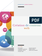 Création de Contenu Web