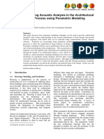 Integrating Acoustic Analysis in The Architectural