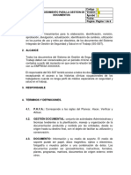 Procedimiento para La Gestion de Documentos Control Documental