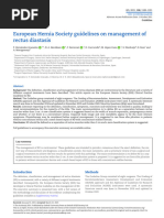 European Hernia Society Guidelines On Management of