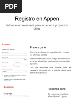 Registro en Appen