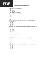 Matematicas Test 10