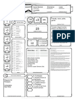 Rang Fangdango Character Sheet II