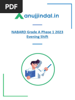 NABARD Phase 1 Evening Shift